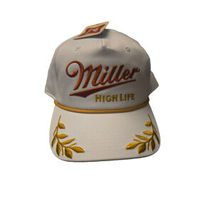 Miller High Life Trucker Hat Cap Welcome to the High Life White Black Red NEW